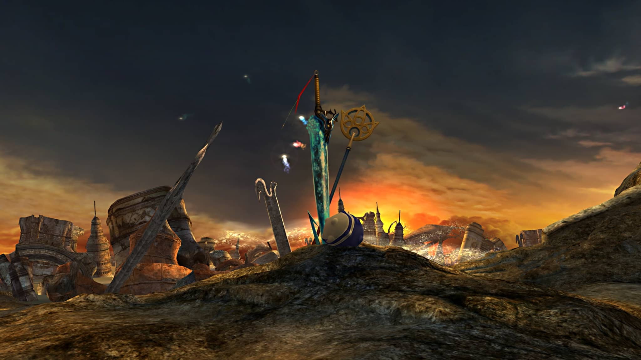 Zanarkand Ruins, which shows up in FFX opening before reaching the main menu.